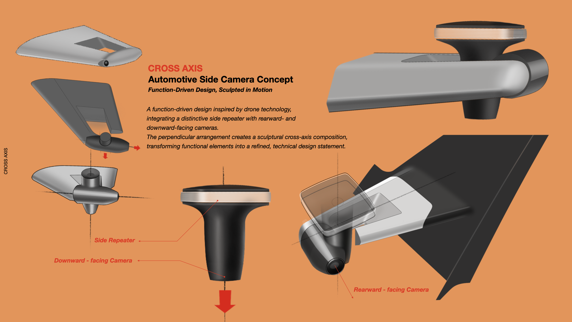 CROSS AXIS — design concept and camera arrangement